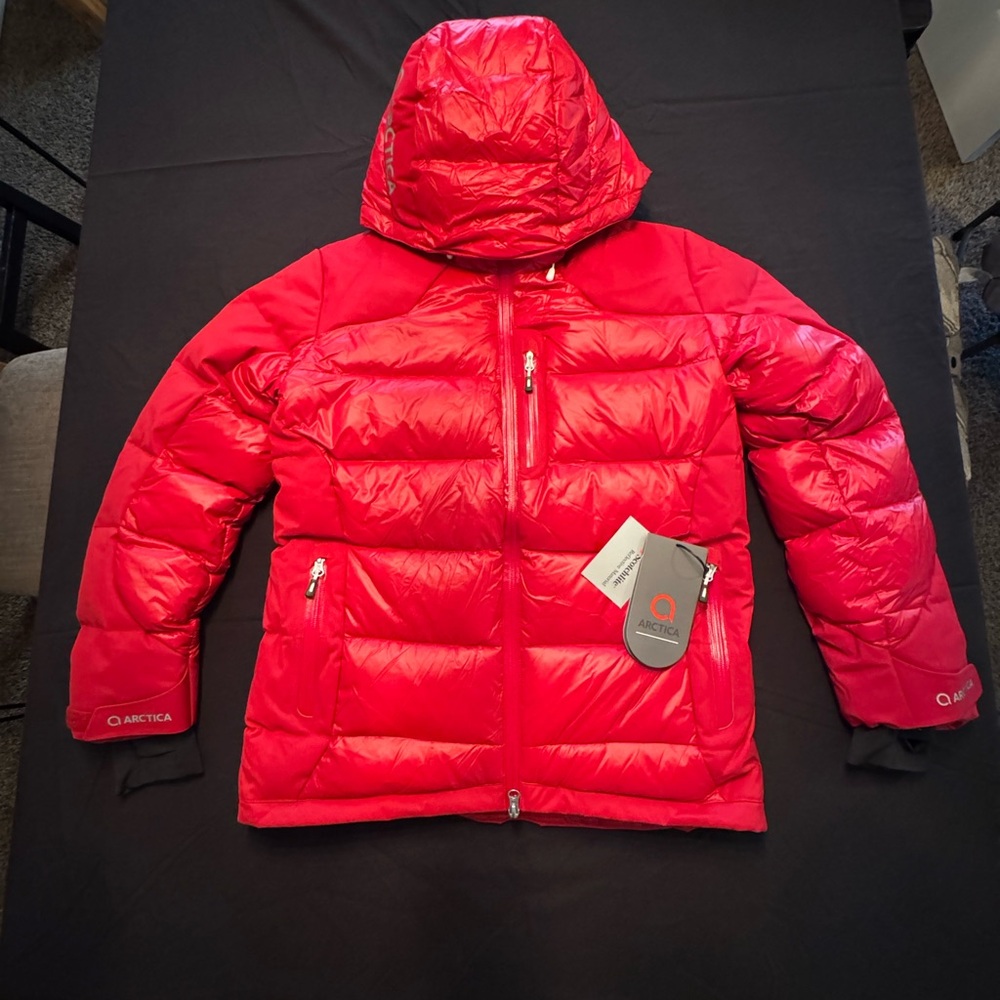 Women's Red Puffer Jacket